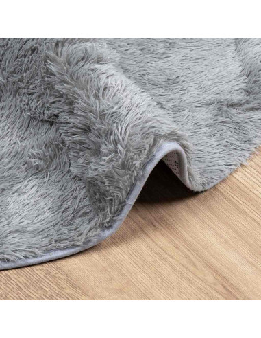 Tappeto Shaggy a Pelo Lungo NAVARRA Grigio Argento 300x200 cm