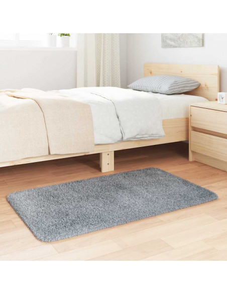 Tappeto Shaggy a Pelo Lungo NAVARRA Grigio Argento 60x100 cm