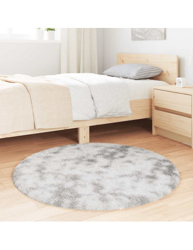 Tappeto Shaggy a Pelo Lungo NAVARRA Grigio Chiaro 100x100 cm