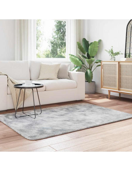 Tappeto Shaggy a Pelo Lungo NAVARRA Grigio Chiaro 120x170 cm
