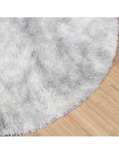 Tappeto Shaggy a Pelo Lungo NAVARRA Grigio Chiaro 160x160 cm