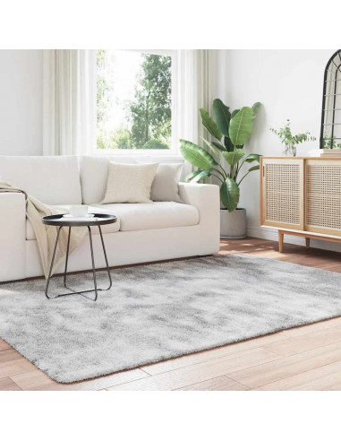 Tappeto Shaggy a Pelo Lungo NAVARRA Grigio Chiaro 160x230 cm