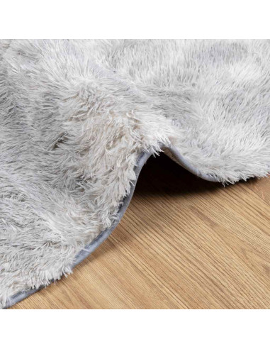Tappeto Shaggy a Pelo Lungo NAVARRA Grigio Chiaro 160x230 cm