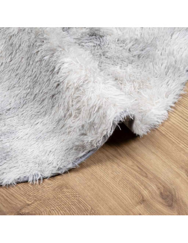 Tappeto Shaggy a Pelo Lungo NAVARRA Grigio Chiaro 200x200 cm