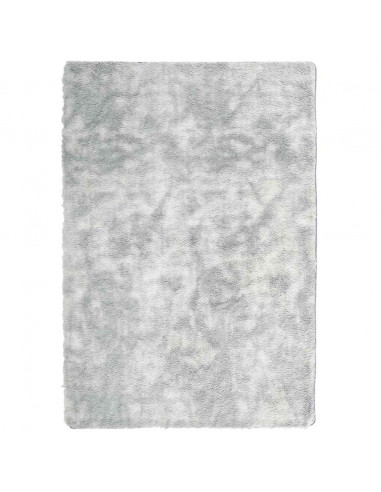 Tappeto Shaggy a Pelo Lungo NAVARRA Grigio Chiaro 200x290 cm