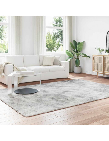 Tappeto Shaggy a Pelo Lungo NAVARRA Grigio Chiaro 200x290 cm