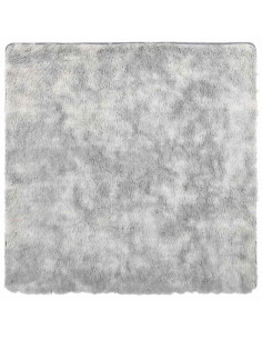 Tappeto Shaggy a Pelo Lungo NAVARRA Grigio Chiaro 240x240 cm 2