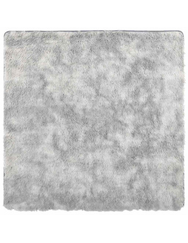 Tappeto Shaggy a Pelo Lungo NAVARRA Grigio Chiaro 240x240 cm