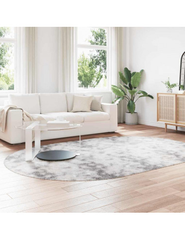 Tappeto Shaggy a Pelo Lungo NAVARRA Grigio Chiaro 300x200 cm