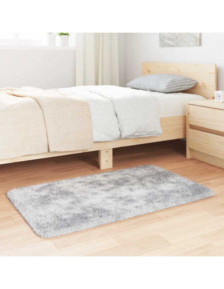 Tappeto Shaggy a Pelo Lungo NAVARRA Grigio Chiaro 60x100 cm