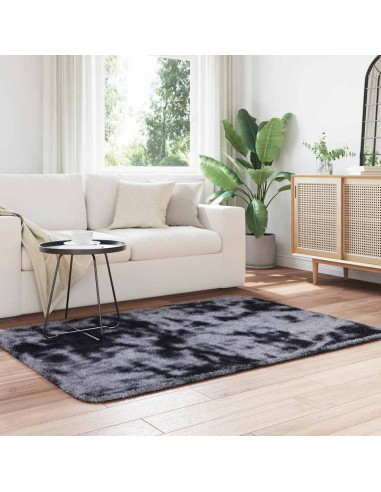 Tappeto Shaggy a Pelo Lungo NAVARRA Grigio Scuro 120x170 cm