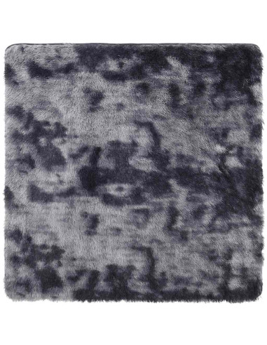 Tappeto Shaggy a Pelo Lungo NAVARRA Grigio Scuro 160x160 cm