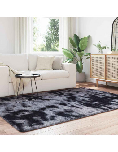 Tappeto Shaggy a Pelo Lungo NAVARRA Grigio Scuro 160x230 cm