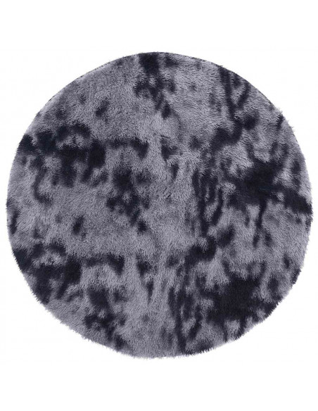 Tappeto Shaggy a Pelo Lungo NAVARRA Grigio Scuro 200x200 cm