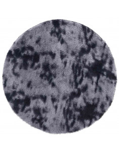 Tappeto Shaggy a Pelo Lungo NAVARRA Grigio Scuro 240x240 cm 2