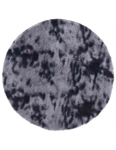 Tappeto Shaggy a Pelo Lungo NAVARRA Grigio Scuro 240x240 cm