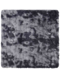 Tappeto Shaggy a Pelo Lungo NAVARRA Grigio Scuro 240x240 cm 2