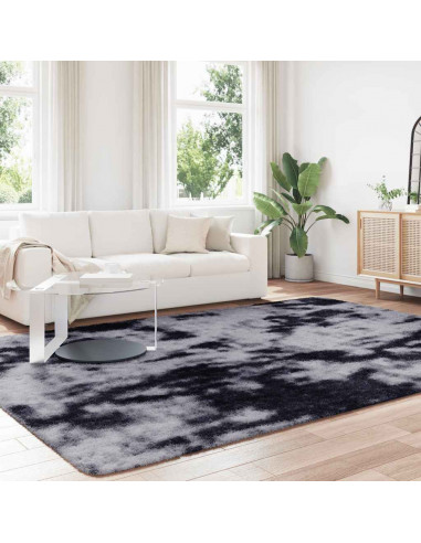 Tappeto Shaggy a Pelo Lungo NAVARRA Grigio Scuro 240x340 cm
