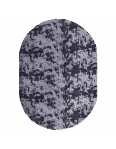 Tappeto Shaggy a Pelo Lungo NAVARRA Grigio Scuro 300x200 cm