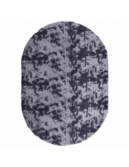 Tappeto Shaggy a Pelo Lungo NAVARRA Grigio Scuro 300x200 cm