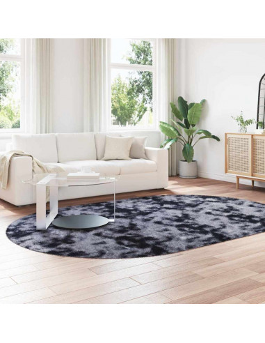 Tappeto Shaggy a Pelo Lungo NAVARRA Grigio Scuro 300x200 cm