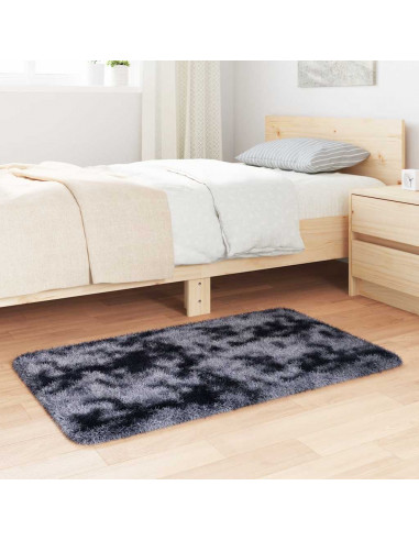 Tappeto Shaggy a Pelo Lungo NAVARRA Grigio Scuro 60x100 cm