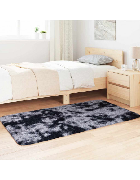 Tappeto Shaggy a Pelo Lungo NAVARRA Grigio Scuro 80x150 cm