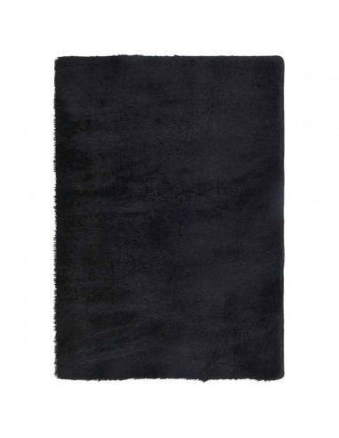 Tappeto Shaggy a Pelo Lungo NAVARRA Nero 120x170 cm poliestere