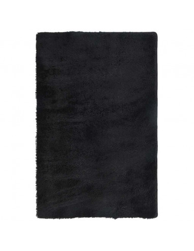 Tappeto Shaggy a Pelo Lungo NAVARRA Nero 130x200 cm poliestere