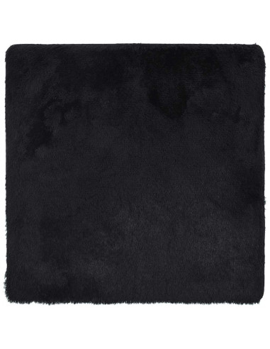 Tappeto Shaggy a Pelo Lungo NAVARRA Nero 160x160 cm poliestere