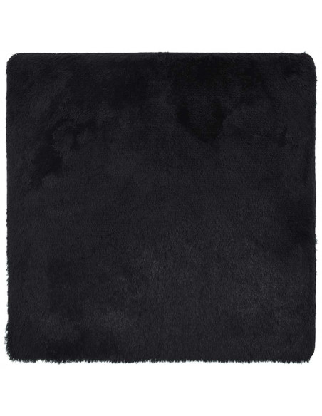 Tappeto Shaggy a Pelo Lungo NAVARRA Nero 160x160 cm poliestere