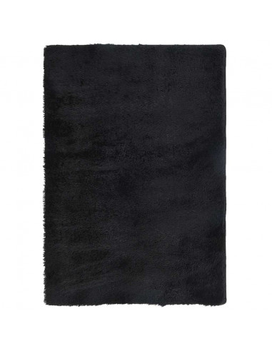 Tappeto Shaggy a Pelo Lungo NAVARRA Nero 200x290 cm poliestere