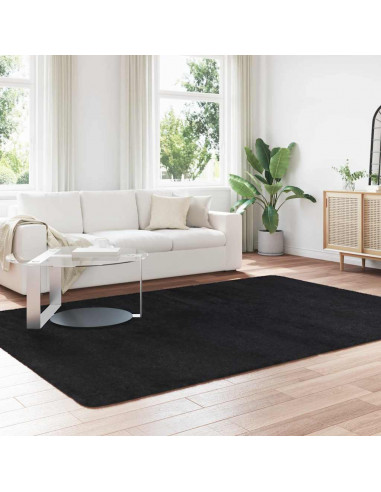 Tappeto Shaggy a Pelo Lungo NAVARRA Nero 200x290 cm poliestere