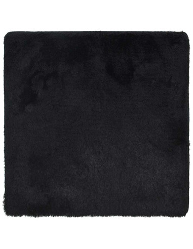 Tappeto Shaggy a Pelo Lungo NAVARRA Nero 240x240 cm poliestere