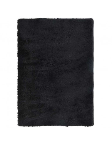 Tappeto Shaggy a Pelo Lungo NAVARRA Nero 240x340 cm poliestere