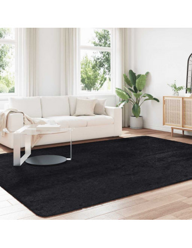 Tappeto Shaggy a Pelo Lungo NAVARRA Nero 240x340 cm poliestere