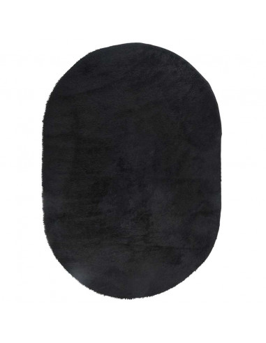 Tappeto Shaggy a Pelo Lungo NAVARRA Nero 300x200 cm poliestere
