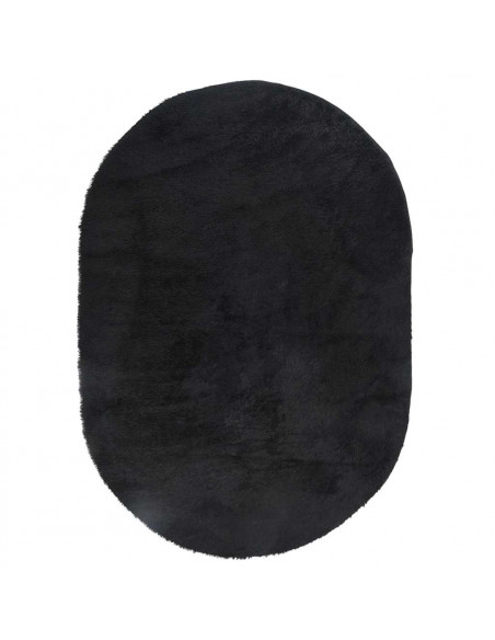 Tappeto Shaggy a Pelo Lungo NAVARRA Nero 300x200 cm poliestere