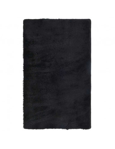 Tappeto Shaggy a Pelo Lungo NAVARRA Nero 80x150 cm poliestere