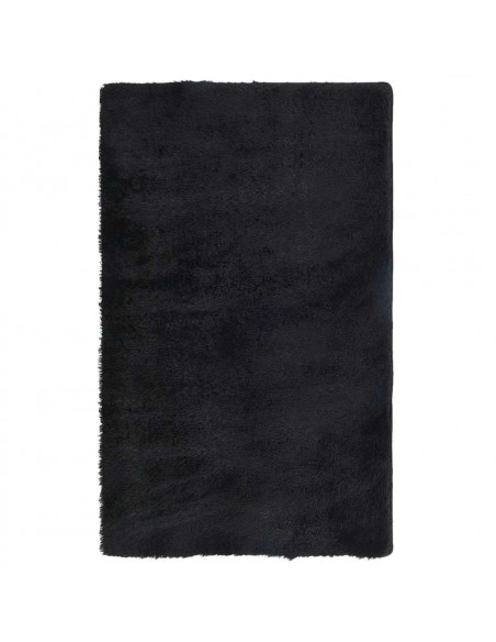 Tappeto Shaggy a Pelo Lungo NAVARRA Nero 80x150 cm poliestere