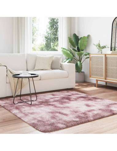 Tappeto Shaggy a Pelo Lungo NAVARRA Rosa Antico 160x160cm