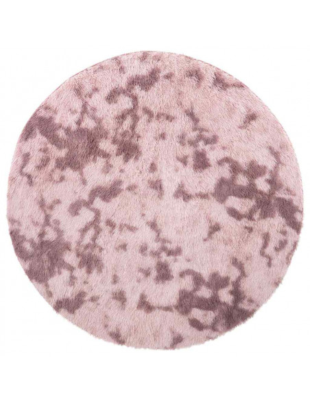 Tappeto Shaggy a Pelo Lungo NAVARRA Rosa Antico 160x160cm
