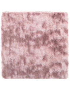 Tappeto Shaggy a Pelo Lungo NAVARRA Rosa Antico 200x200cm 2