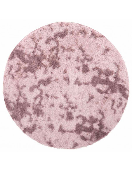 Tappeto Shaggy a Pelo Lungo NAVARRA Rosa Antico 200x200cm
