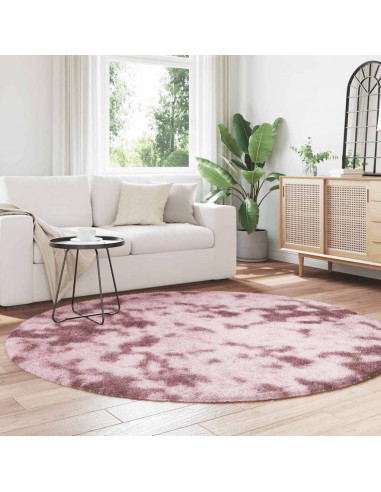 Tappeto Shaggy a Pelo Lungo NAVARRA Rosa Antico 200x200cm