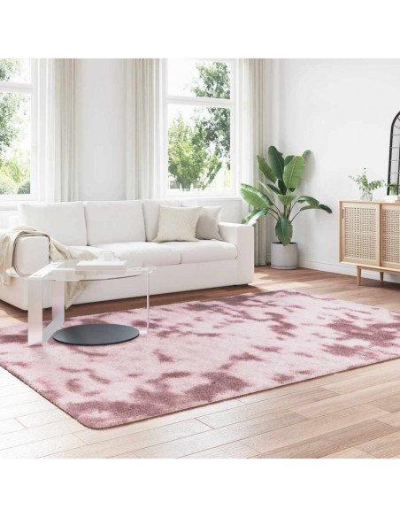 Tappeto Shaggy a Pelo Lungo NAVARRA Rosa Antico 200x290cm
