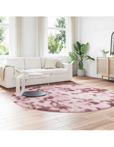 Tappeto Shaggy a Pelo Lungo NAVARRA Rosa Antico 240x240cm