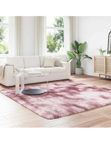 Tappeto Shaggy a Pelo Lungo NAVARRA Rosa Antico 240x240cm