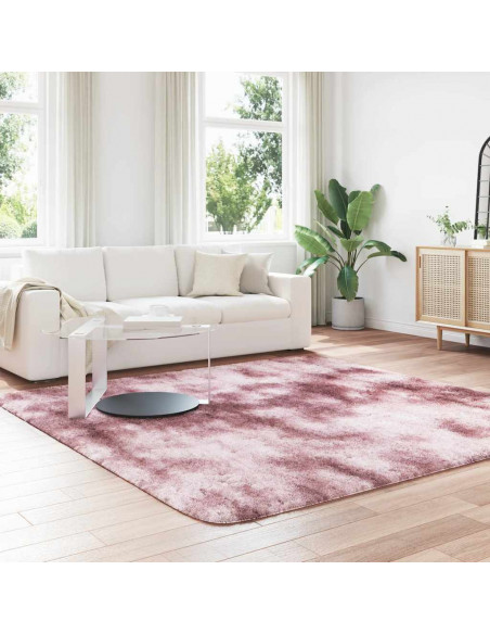 Tappeto Shaggy a Pelo Lungo NAVARRA Rosa Antico 240x240cm