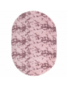 Tappeto Shaggy a Pelo Lungo NAVARRA Rosa Antico 300x200 cm 2